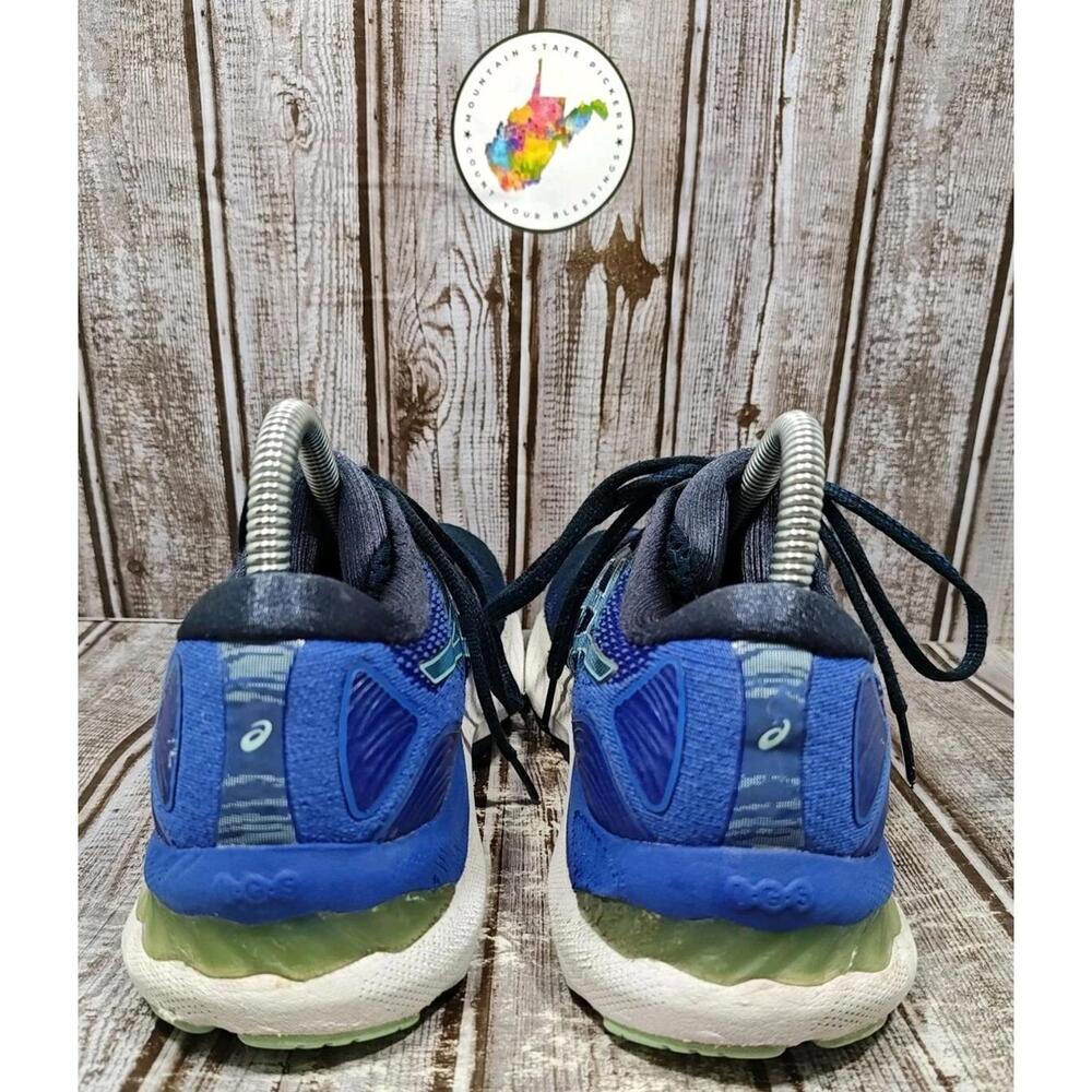 Asics Gel-Nimbus 23 Women's Size 8 Running Shoes Blue Black 1012A885 - Picture 6 of 8